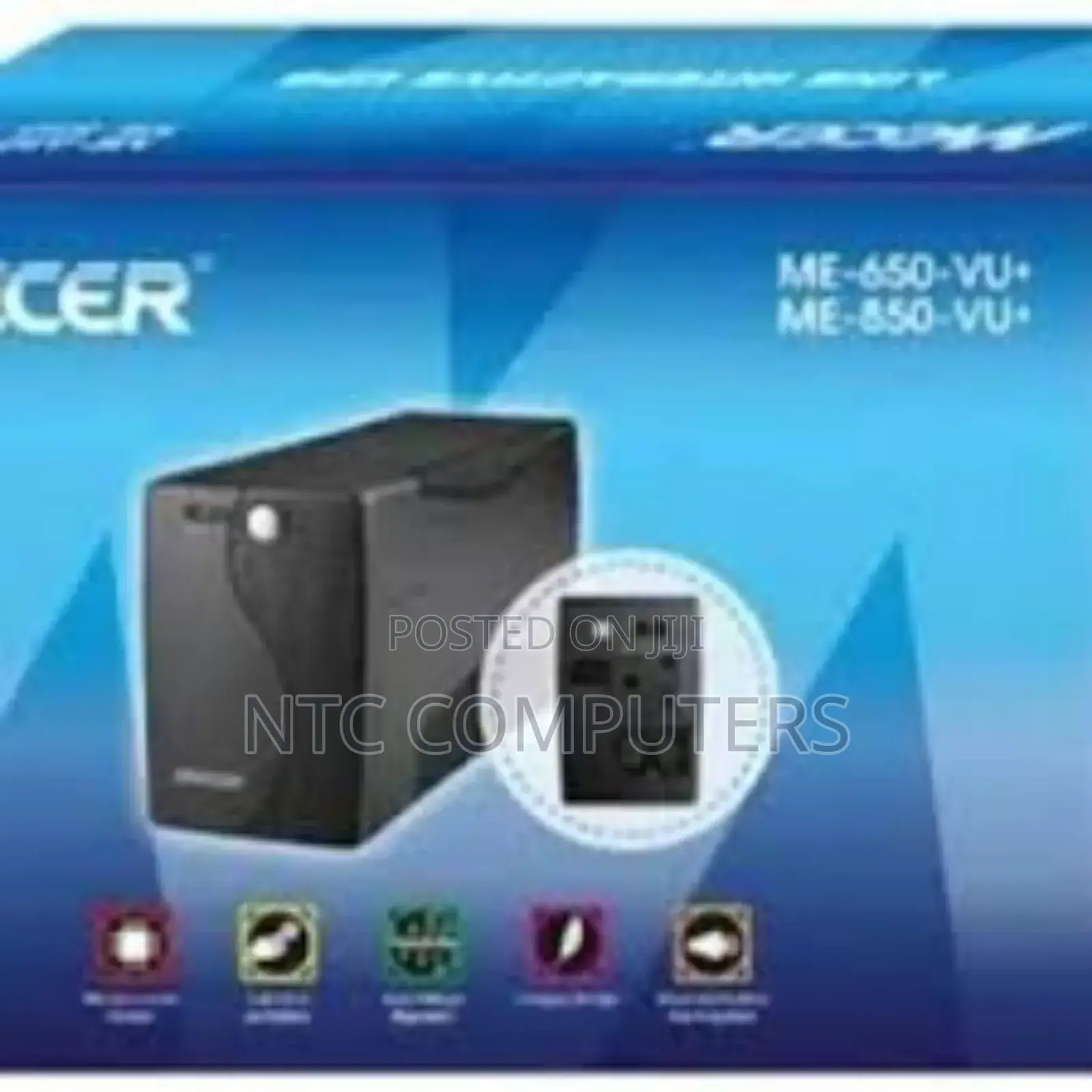 Mecer 650-Va(360w) Interactive Ups With Avr