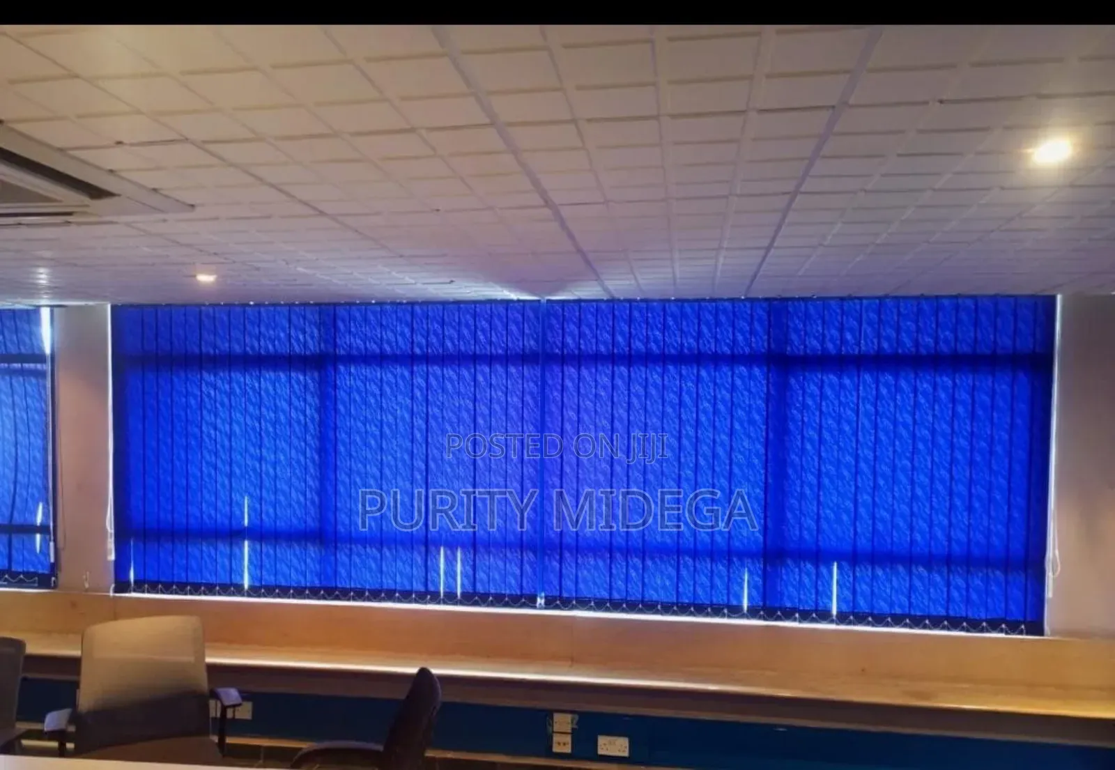 Blue Blackout Vertical Blinds Fabrics