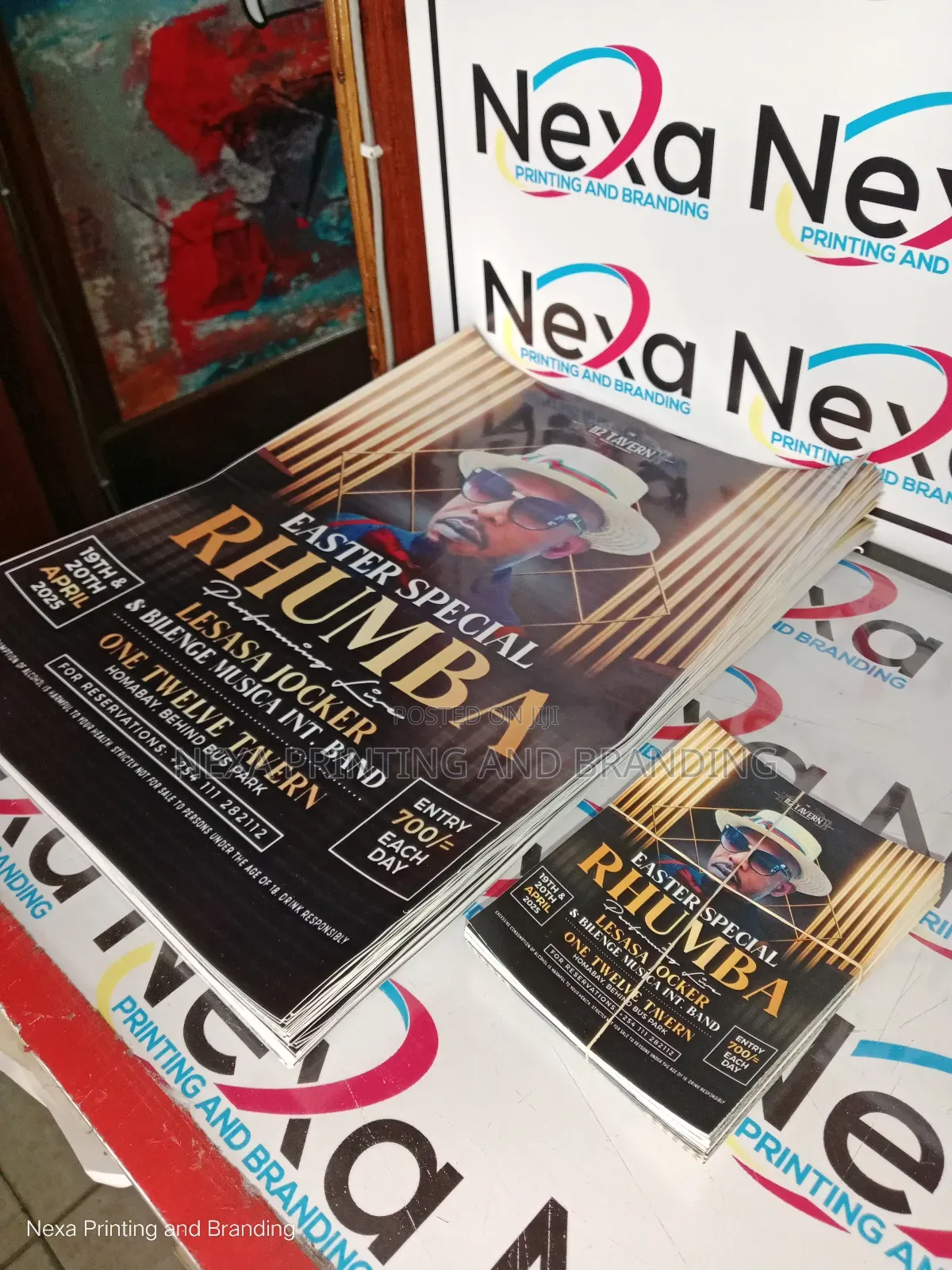 Poster Stickers and Handout Fliers