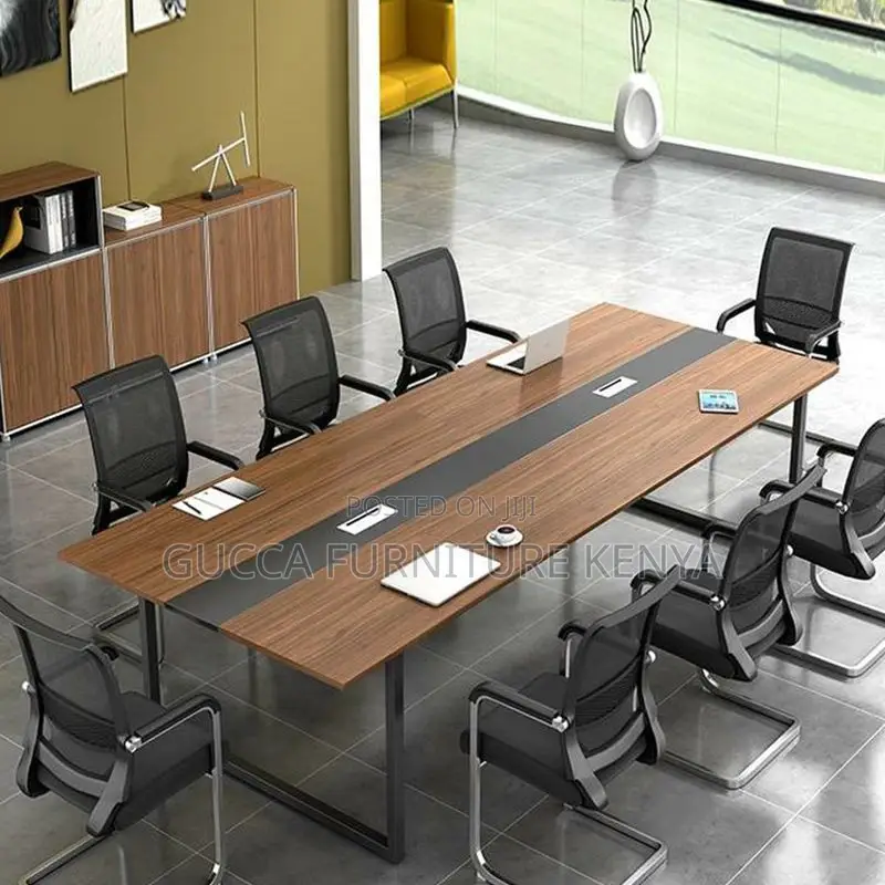 Boardroom Tables:2400mm Modern Wooden Collaboration Table