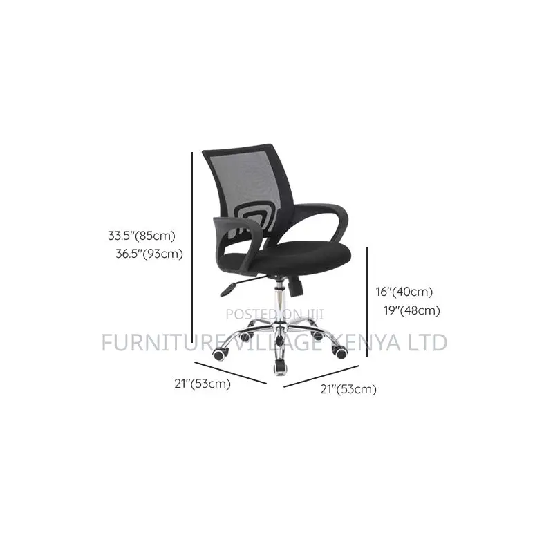 Rotatable Study Chair With Lumbar Support
