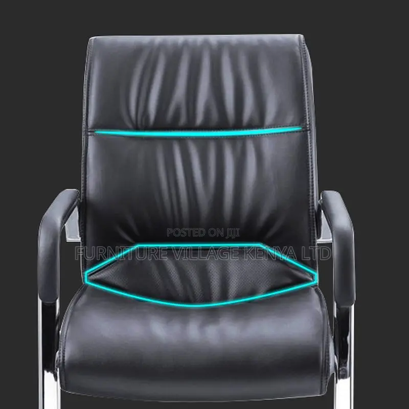 Office Chairs; Executive Imported Leather Visitor Seat