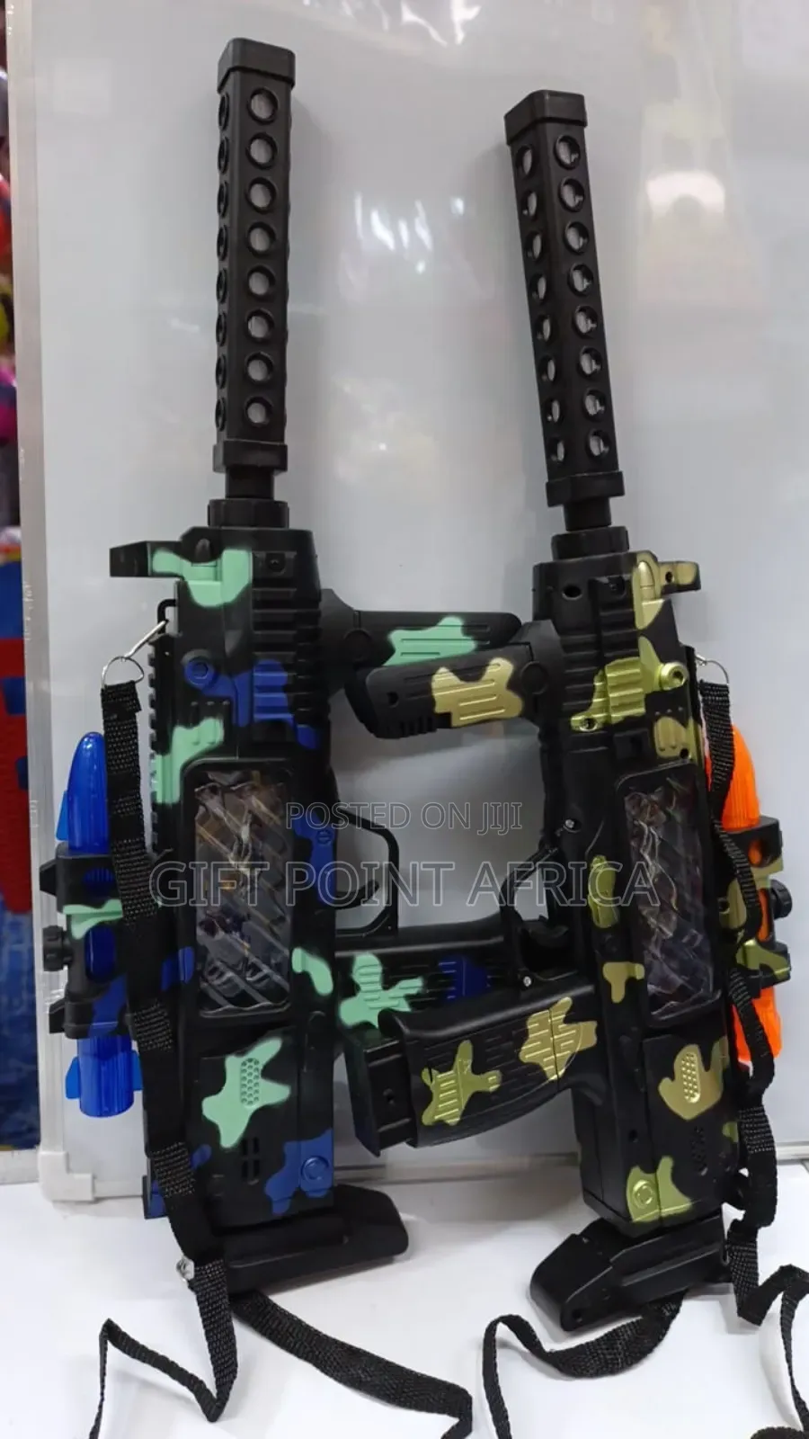 Battery Operated Toy Gun With Led Lights