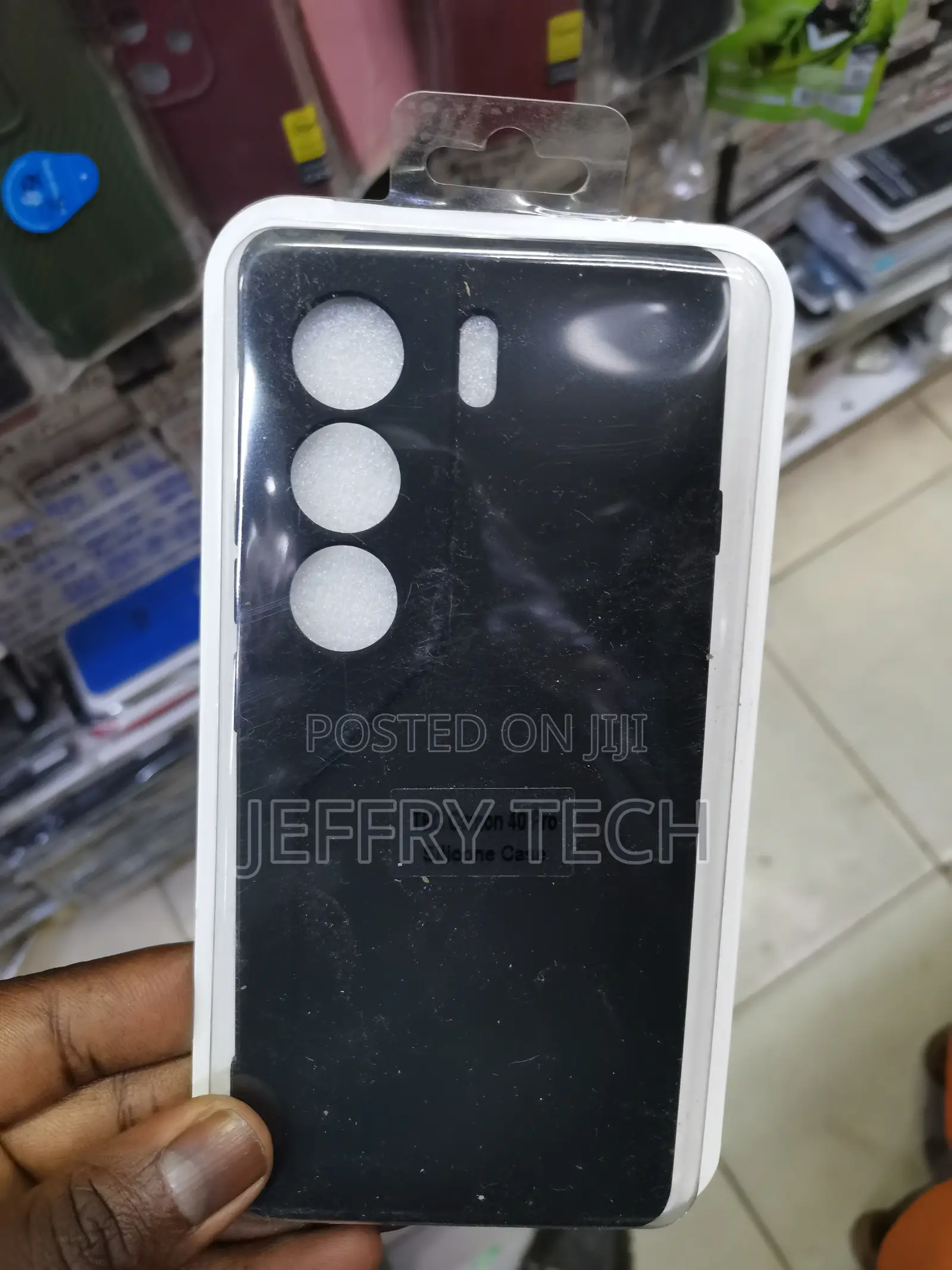 Tecno Spark 40 Pro Black Soft Silicone Phone Case/ Cover