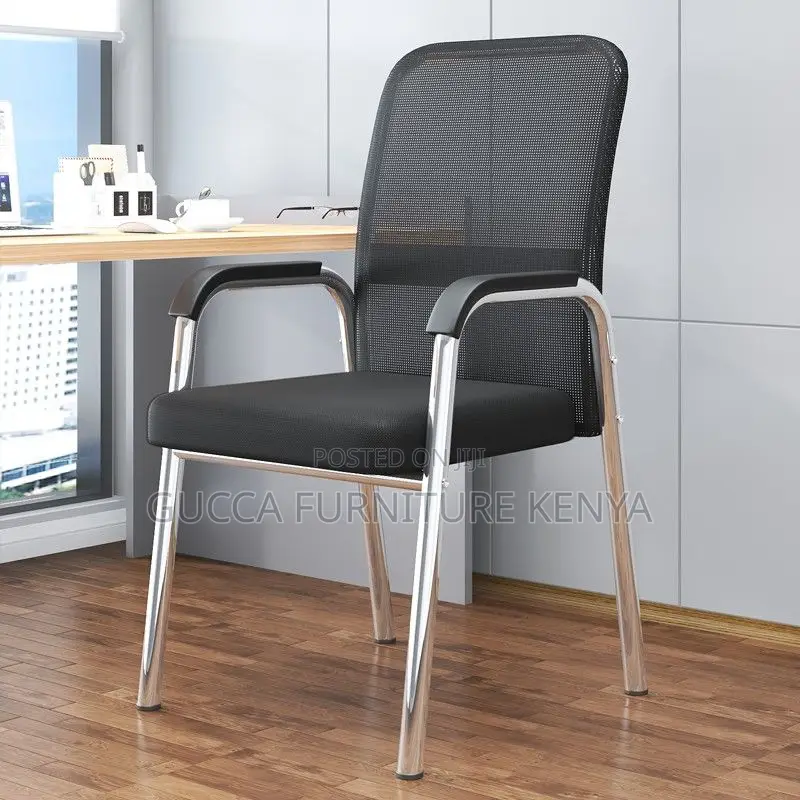 Office Chairs:Simple Task Chair With Back for Meeting Room