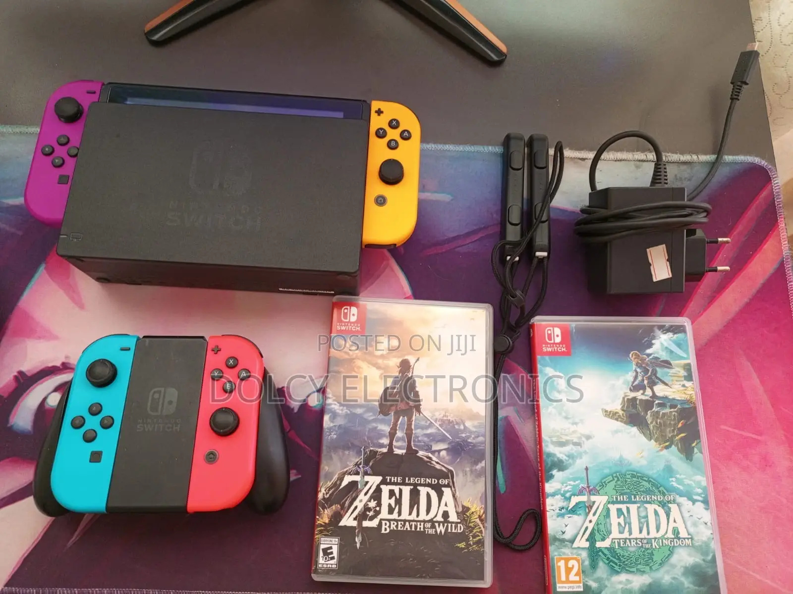 Nintendo Switch V2 (With 2 Games) Like New