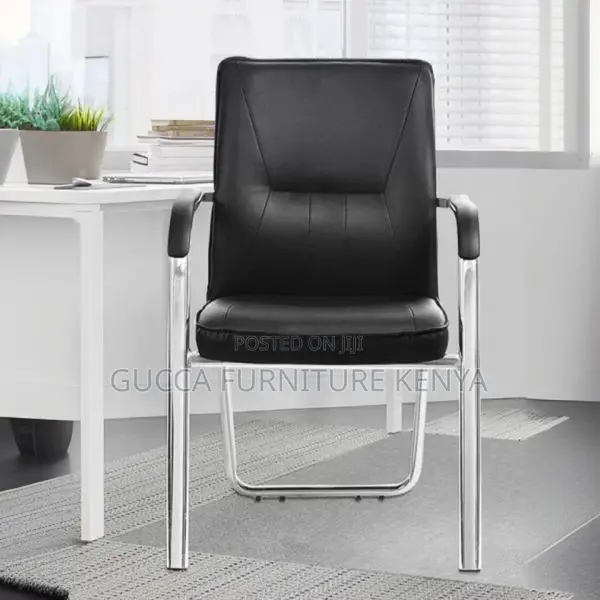 Office Chairs: Ergonomic Leather Boardroom Chair Fixed Arms