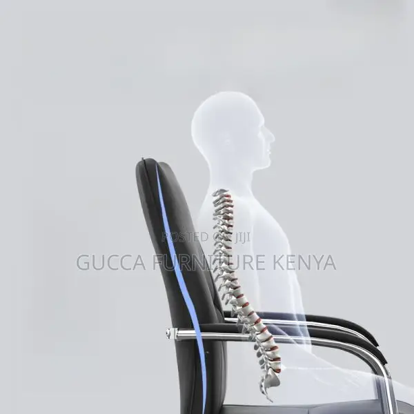 Office Chairs: Ergonomic Leather Boardroom Chair Fixed Arms