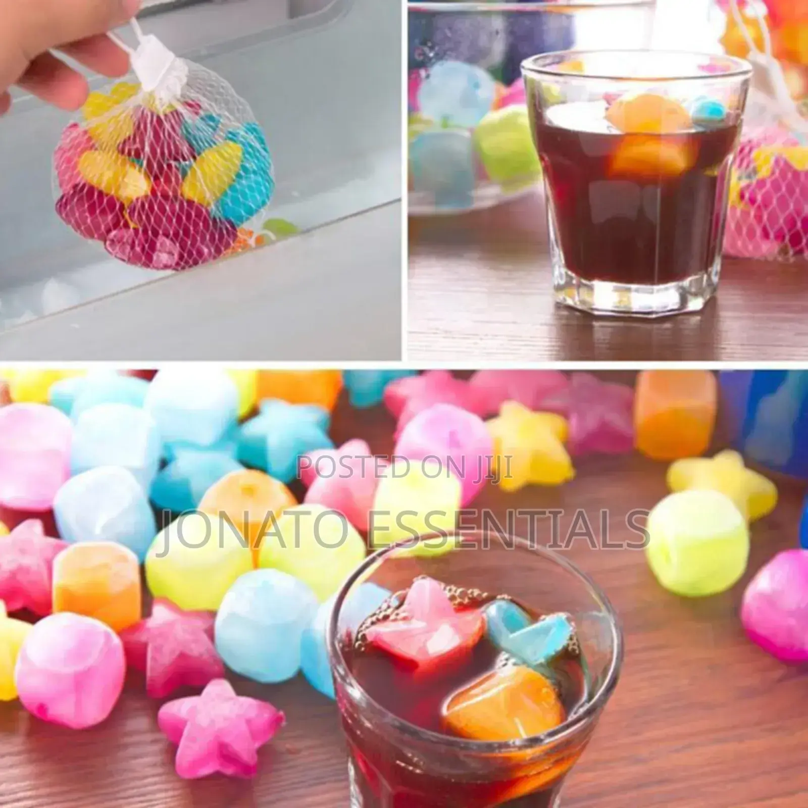 10pc Reusable Silicone Ice Cubes