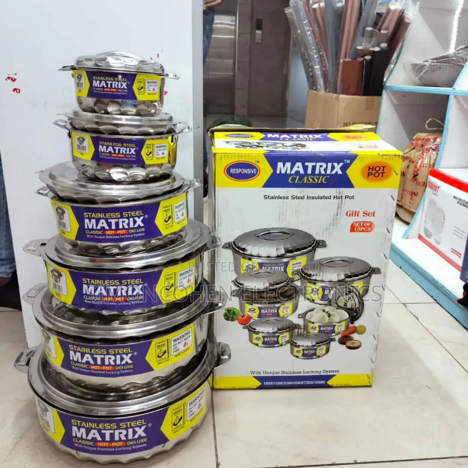 Matrix 6pcs Steel Hotpot