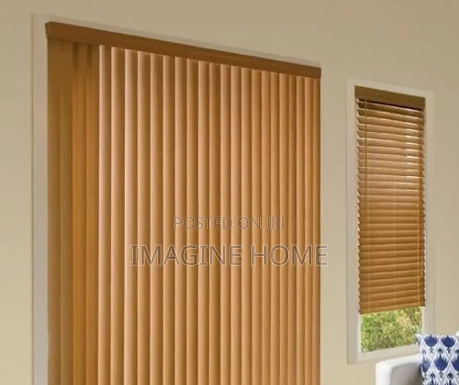 Office Brown Vertical Blinds Window Blinds