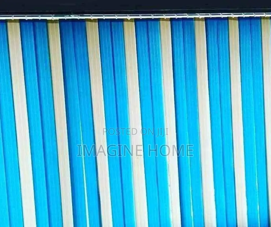 Blue White Window Blinds Vertical Blinds