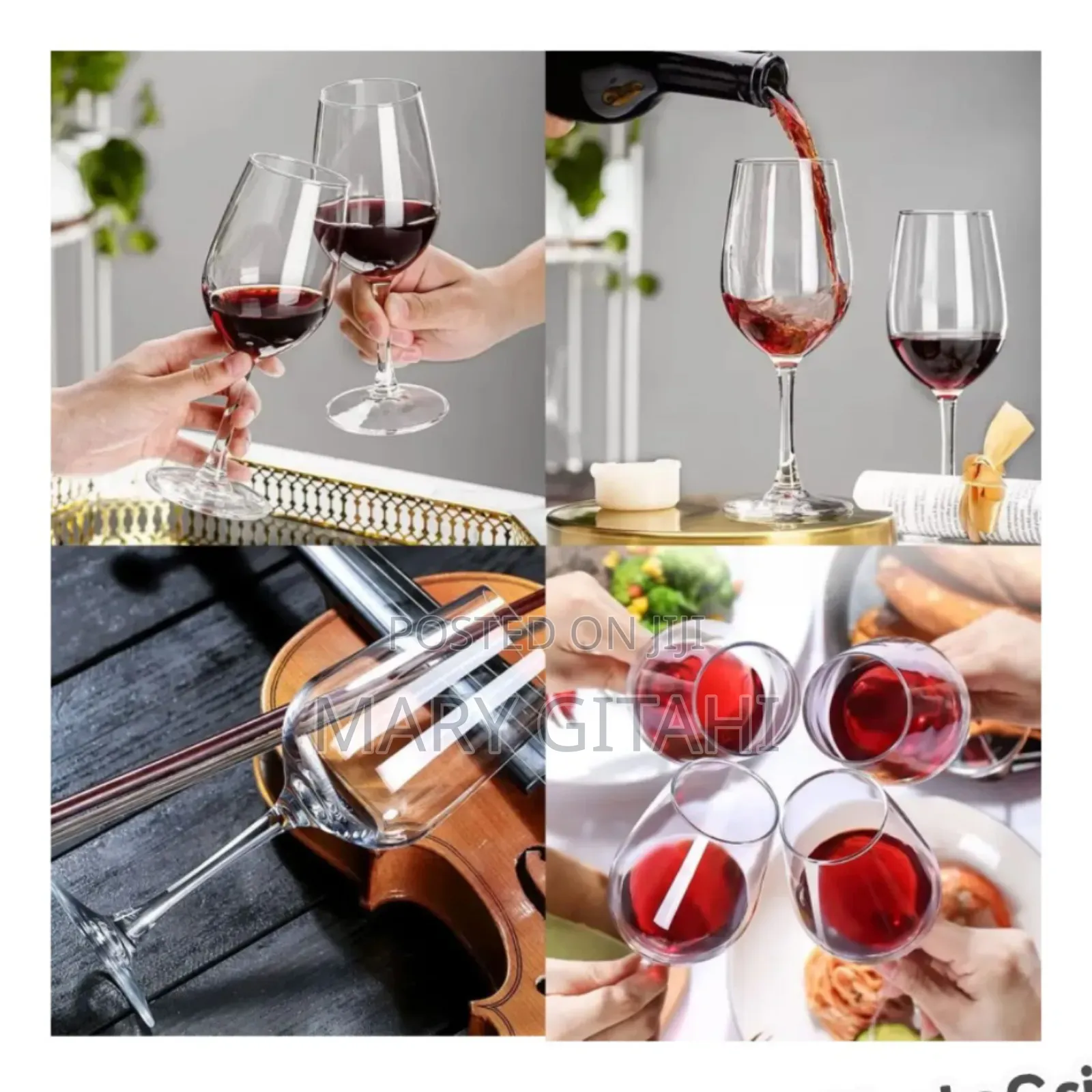 New Long Wine Glass*
 Capacity:435 Ml