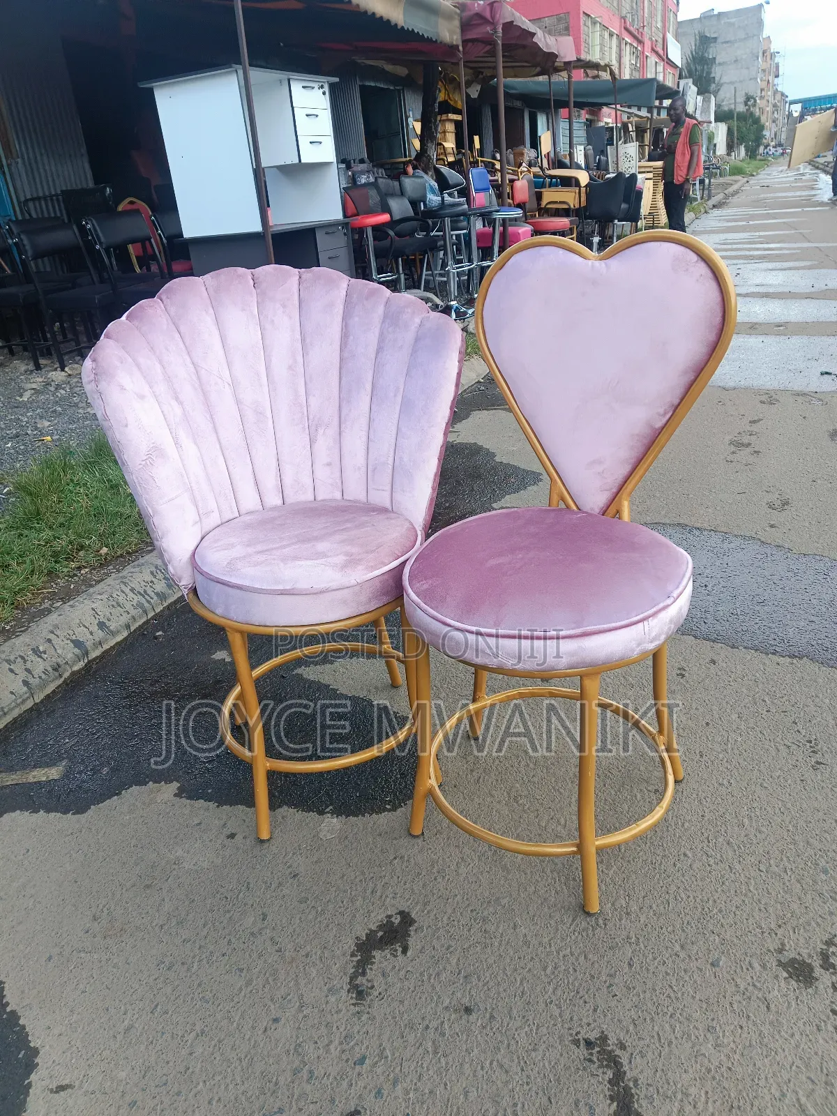 Manicure Seats, 2 Pieces Baby Pink 