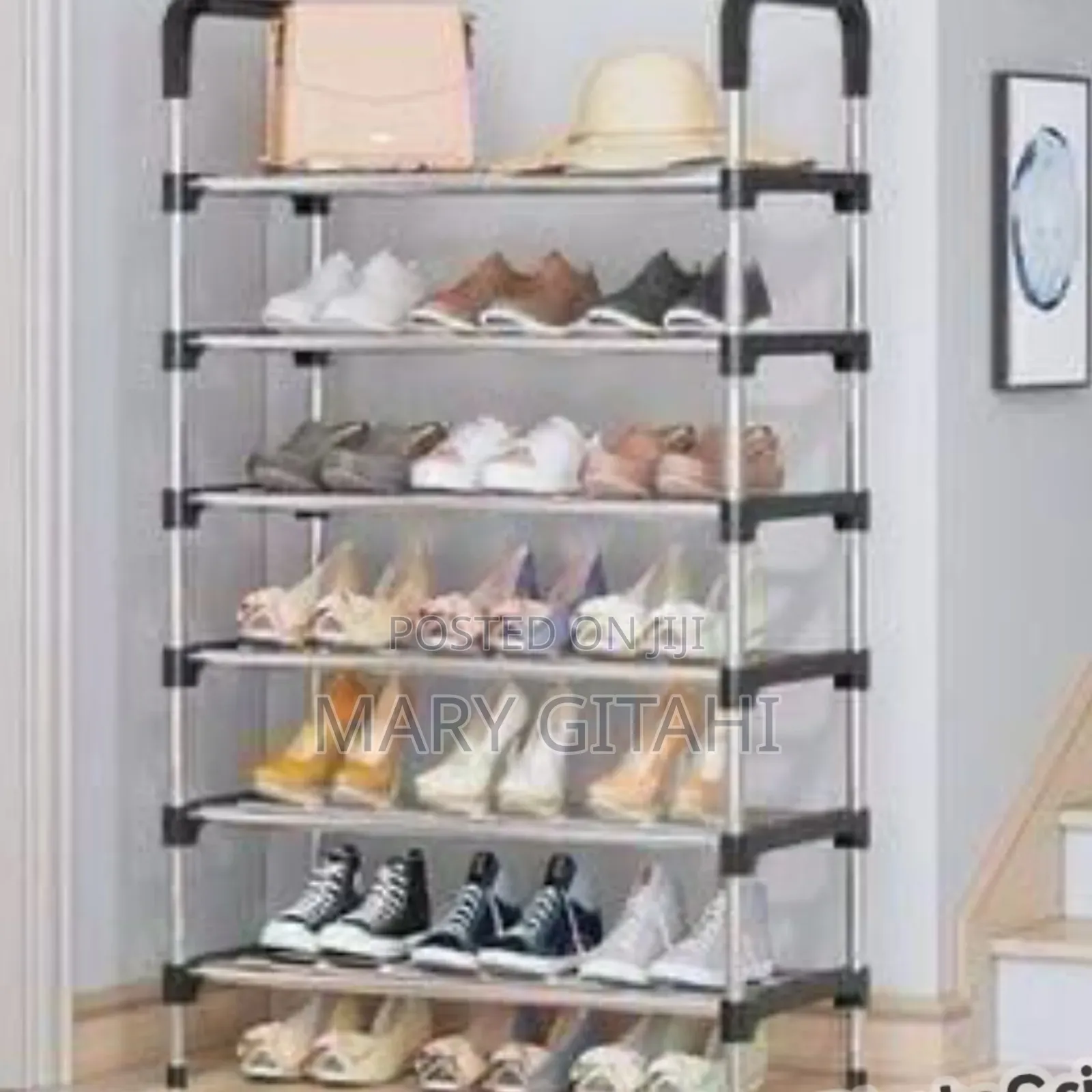 New Mettalic *7 Tier Shoe Rack at