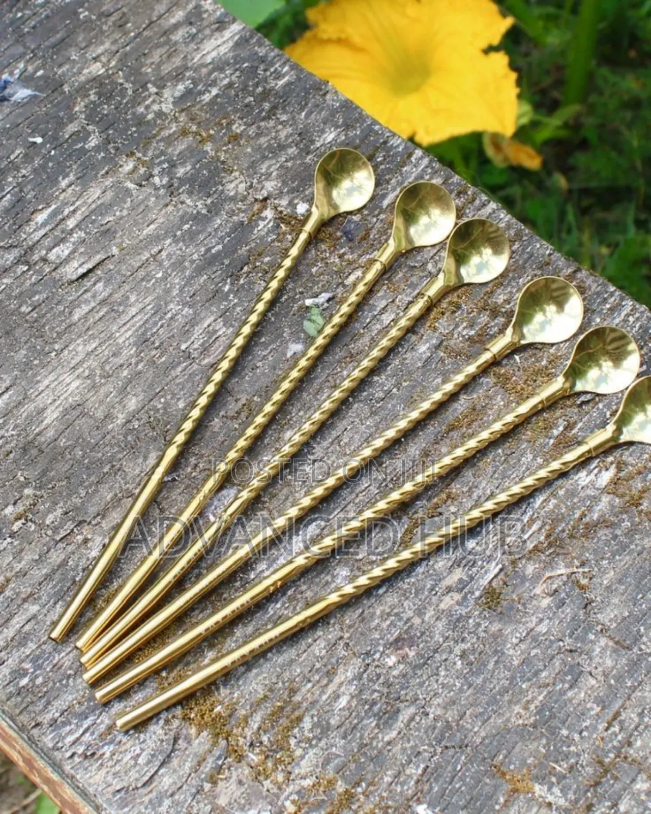 6pcs Long Stainless Steel Straw Spoons
