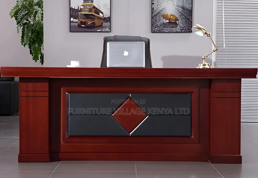 Office Tables; 1600mm Mahogany Office Desk