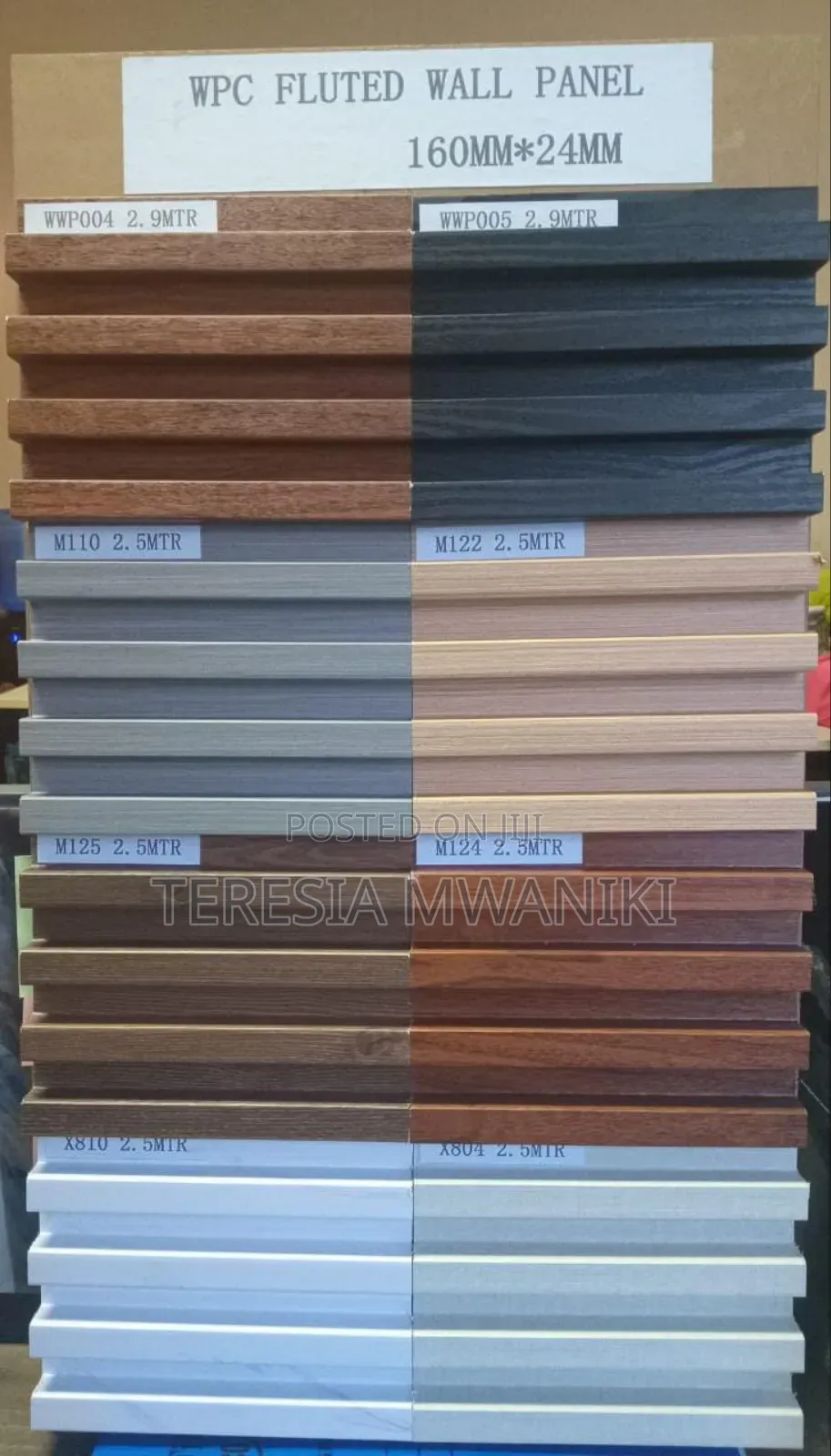 Wpc Fluted  Wall Panels  ( 160mm*24mm)