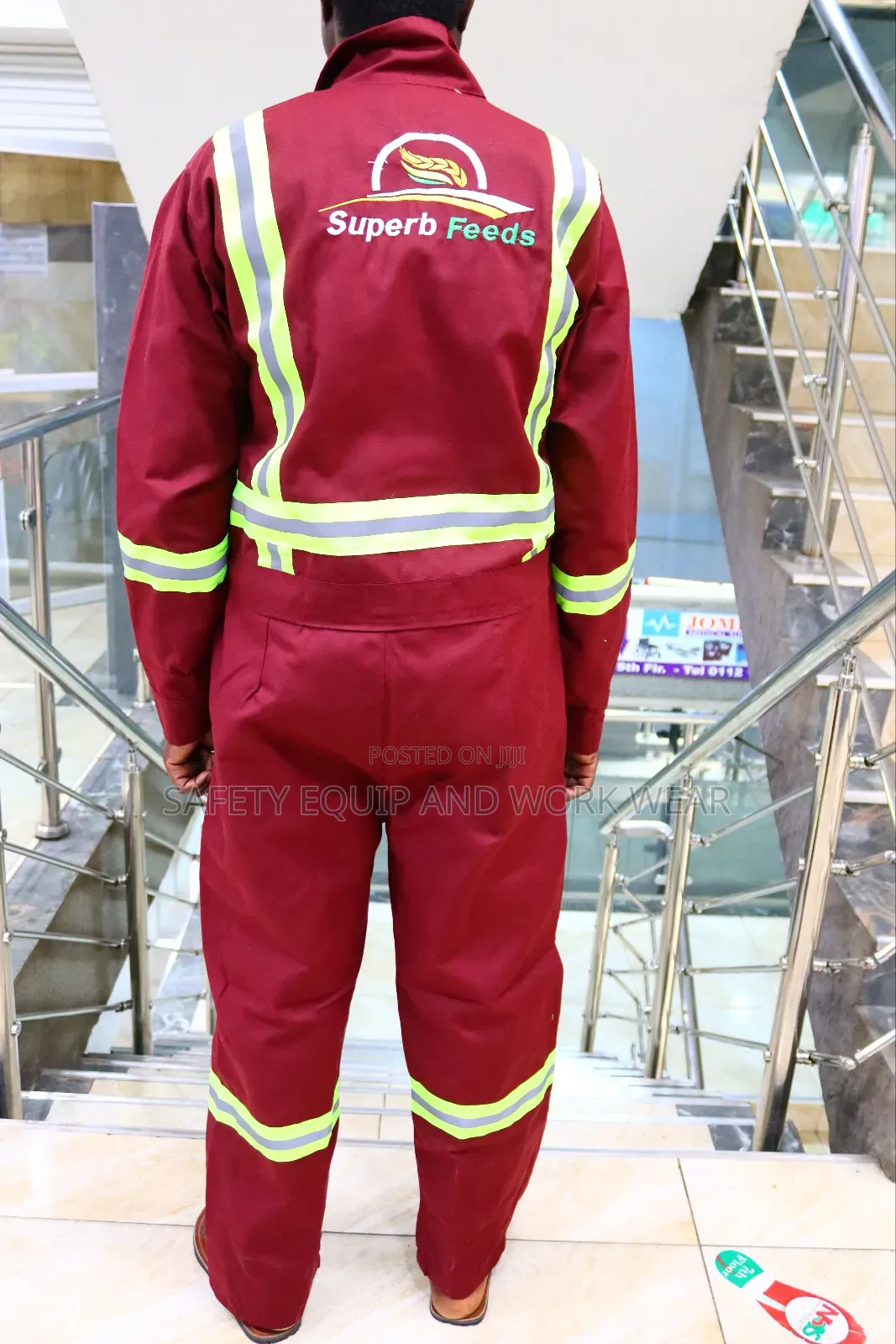 Maroon Reflective Overall