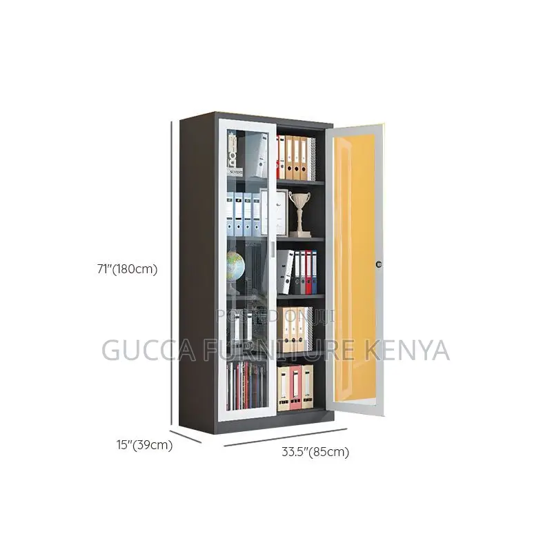 Cabinets:Dark Gray Contemporary Steel Supplies Storage Unit