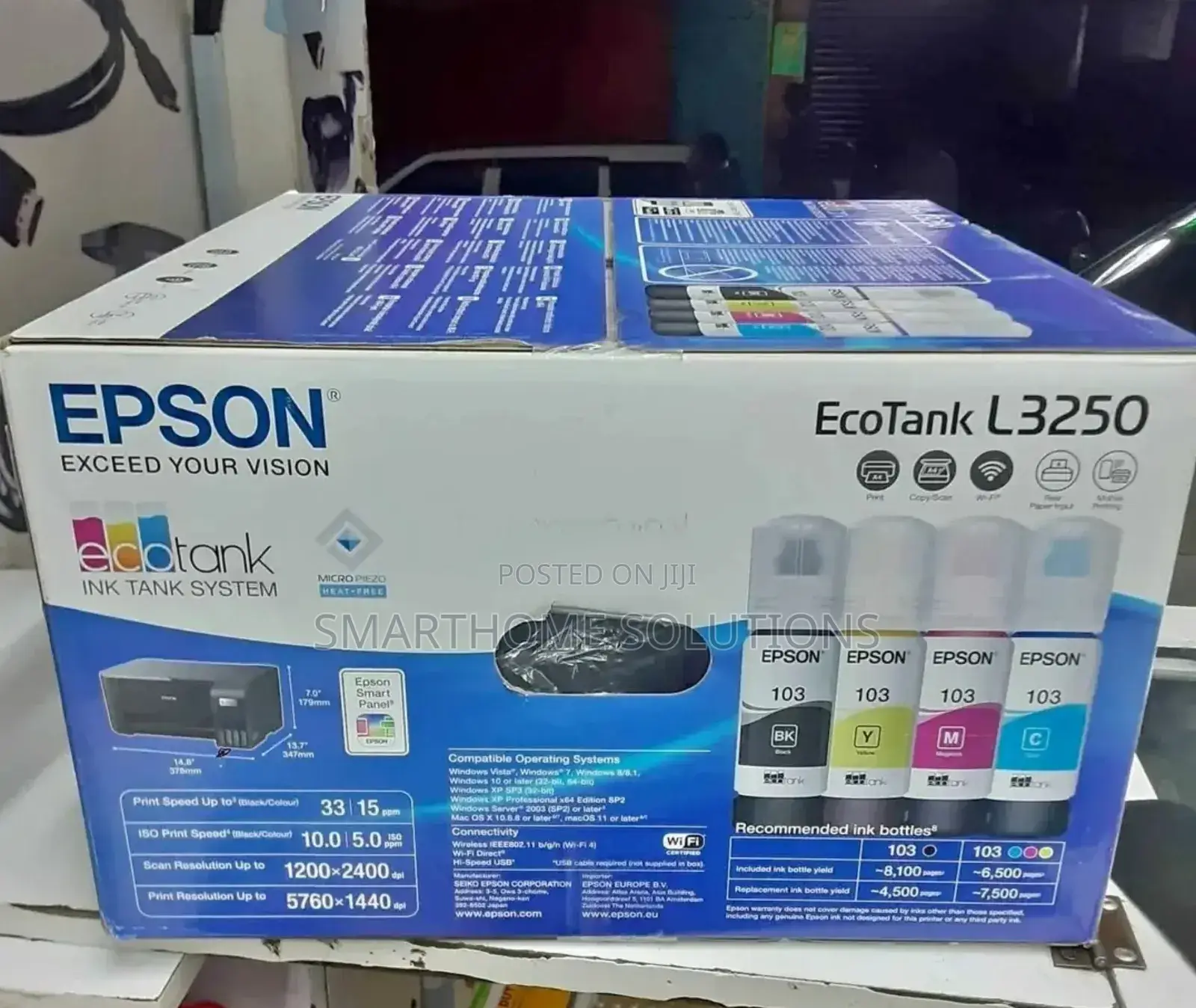Print/Copy/Scan L3250 With Wifi Available and a A4 Printer