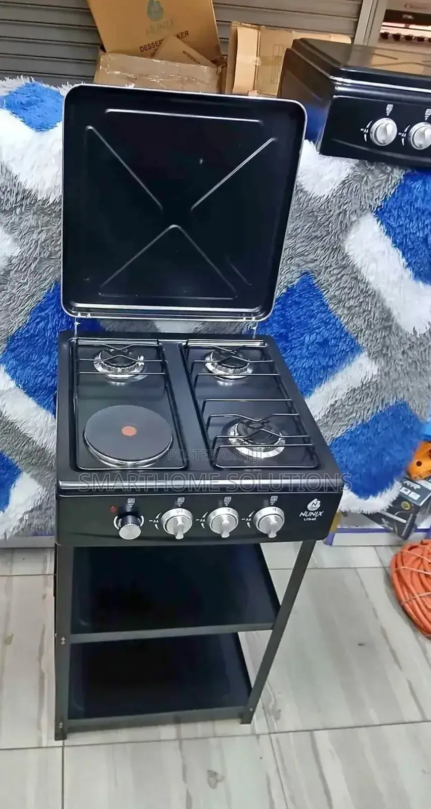 Nunix 3 +1 ( 3 Gas +1 Electric) Automatic Standing Burner