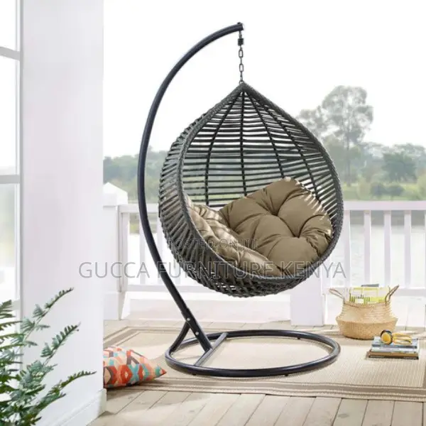 Home Chairs:Modway Garner Teardrop Outdoor Patio Swing Chair