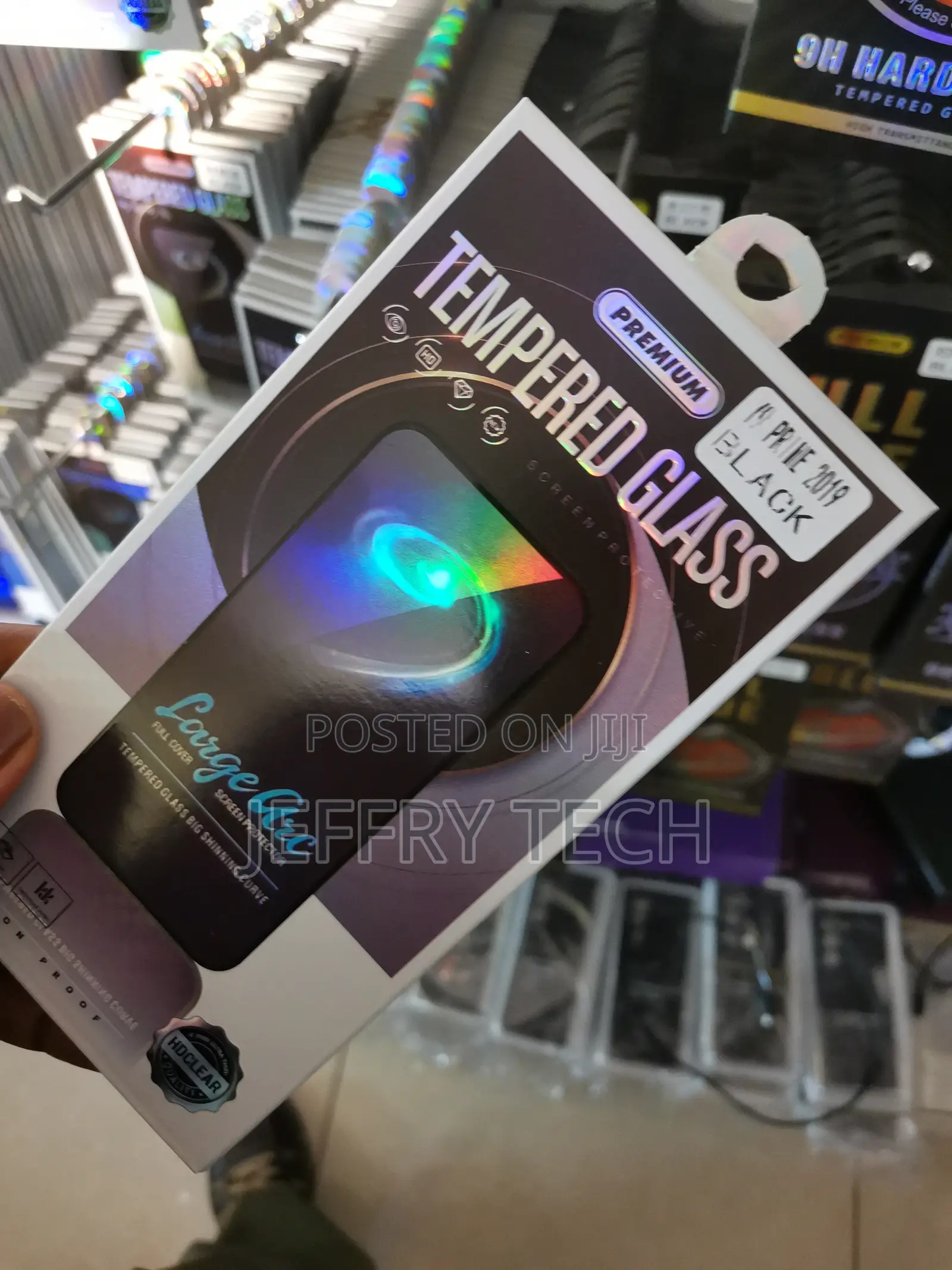 Qoltec Privacy Glass Screen Protector ,Huawei Y7 Prime 2019