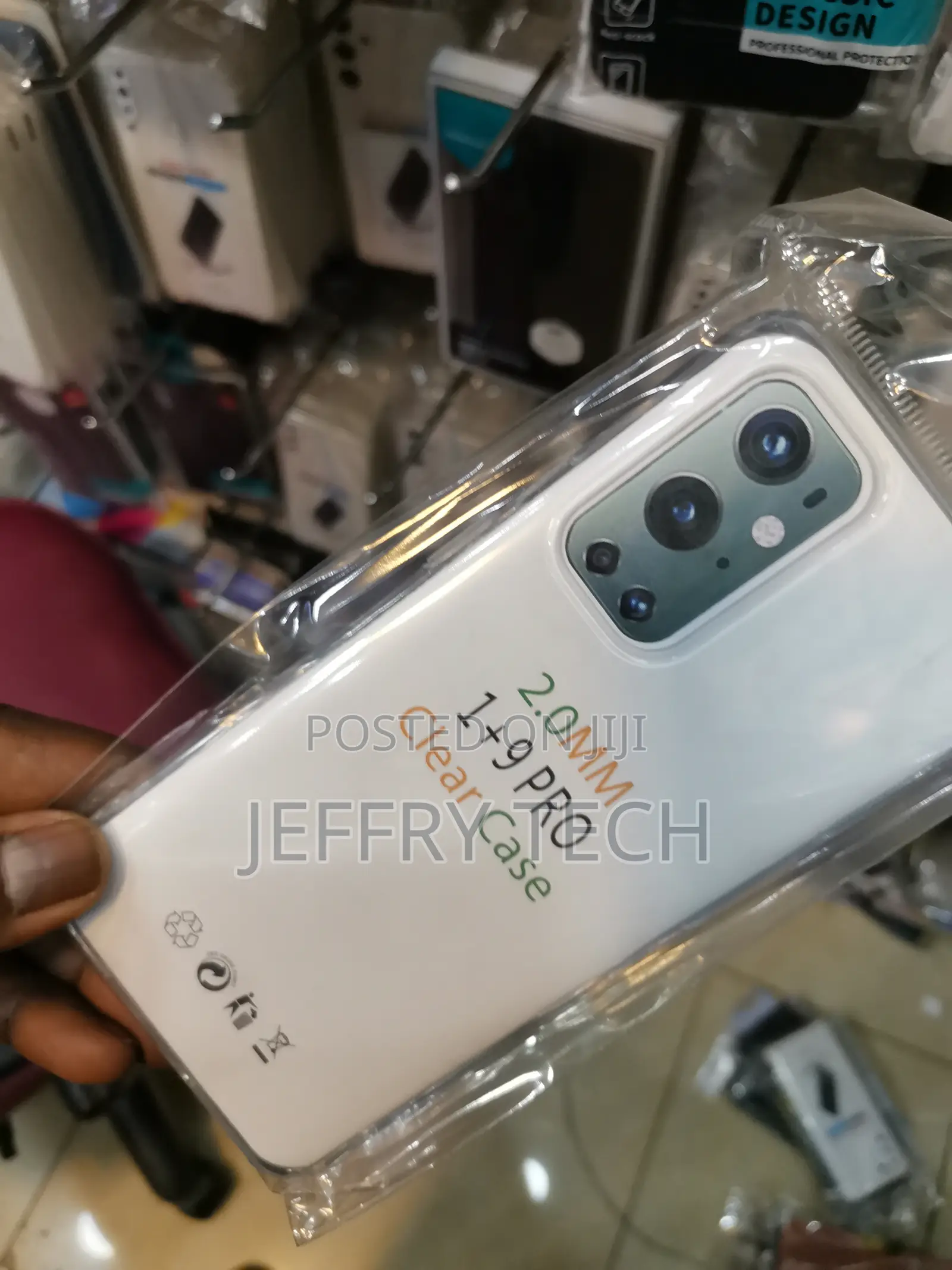 Luxury Shield Back Cover for Oneplus 9 Pro (Transparent,