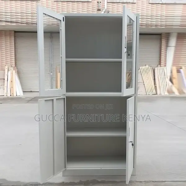 Office Cabinet: 2-door Glass Locking Cabinet For Office