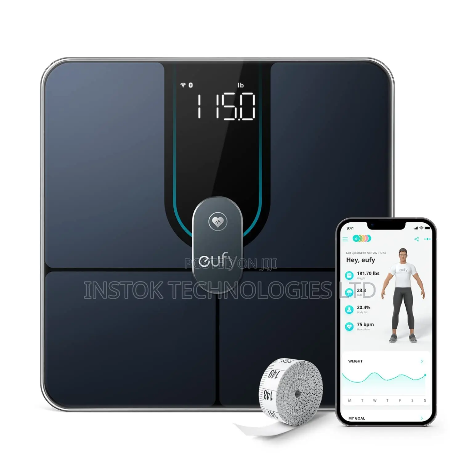 Eufy Digital Bathroomscale P2 Pro With Wi-Fi Bluetooth