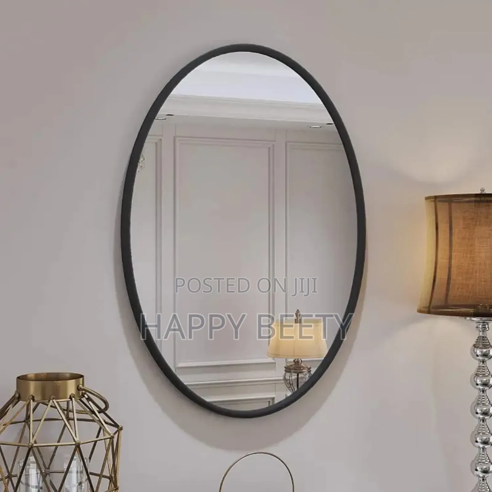 * Decorative Oval Wall Mirror