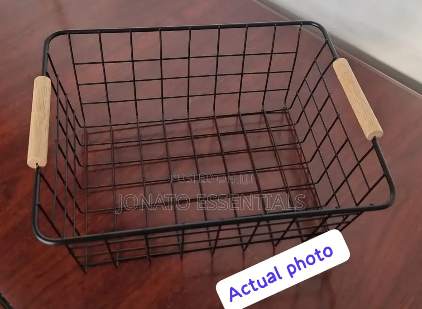 Wrought Iron Mesh Storage Basket