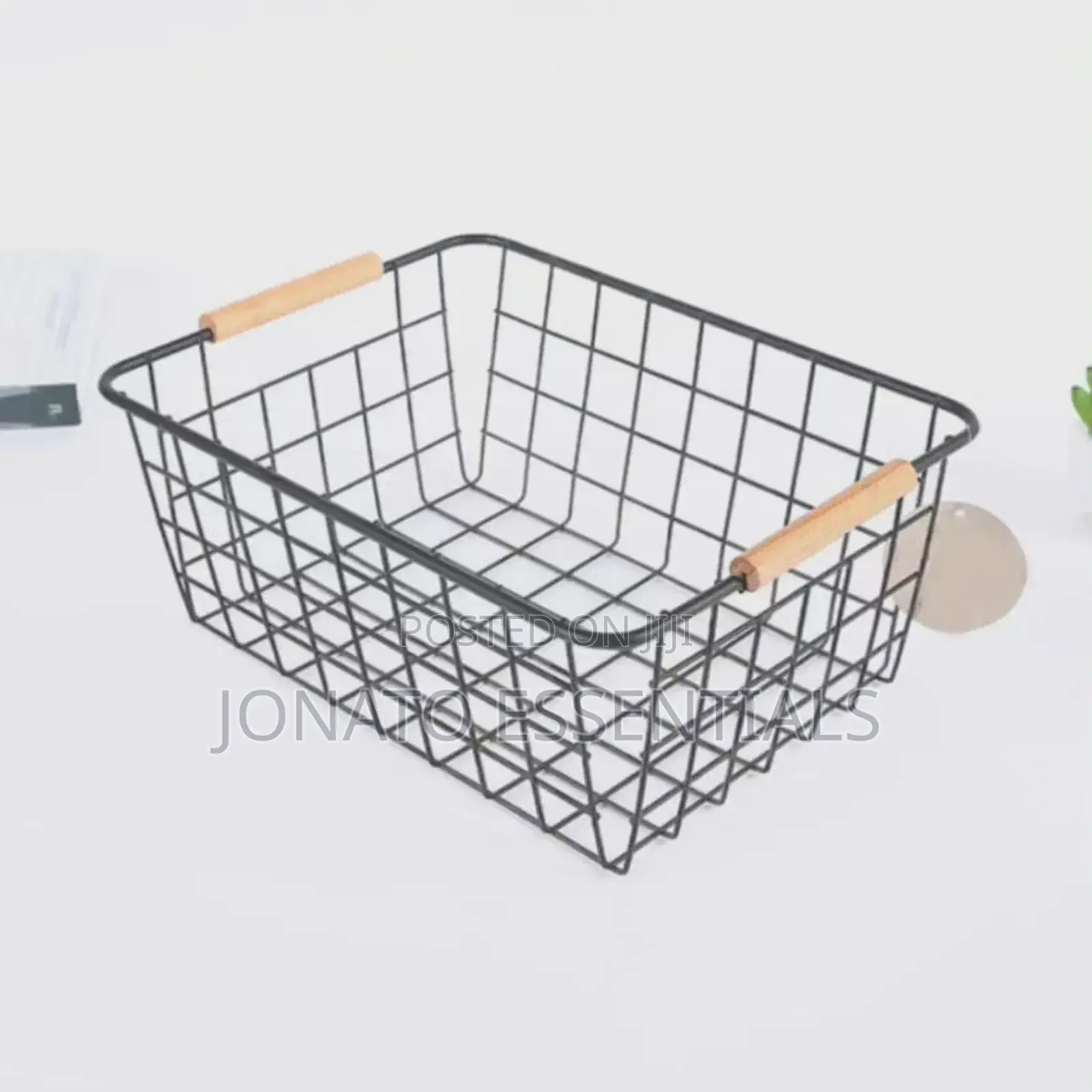 Wrought Iron Mesh Storage Basket