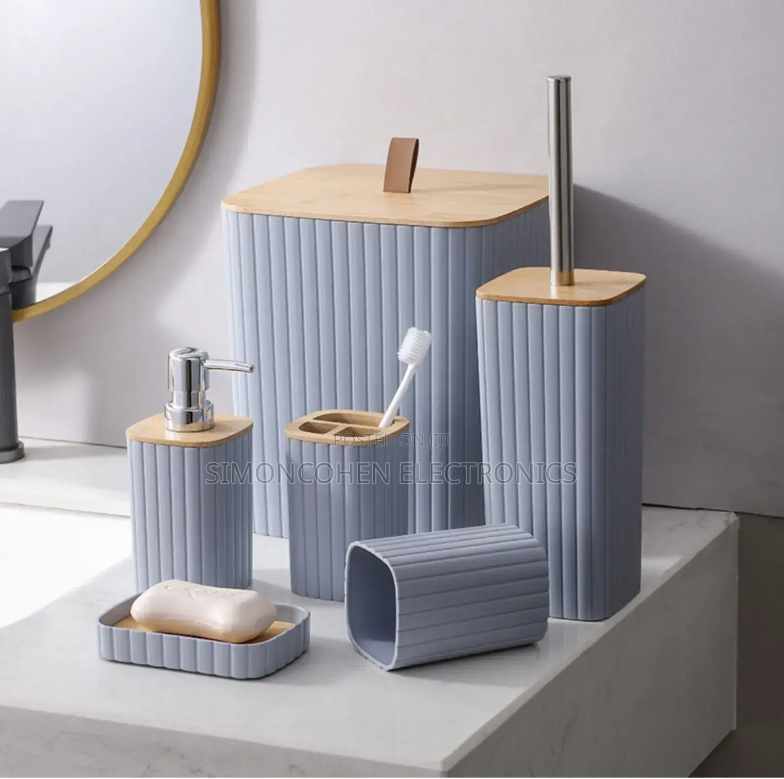 6 in 1 Bathroom Accessories Set