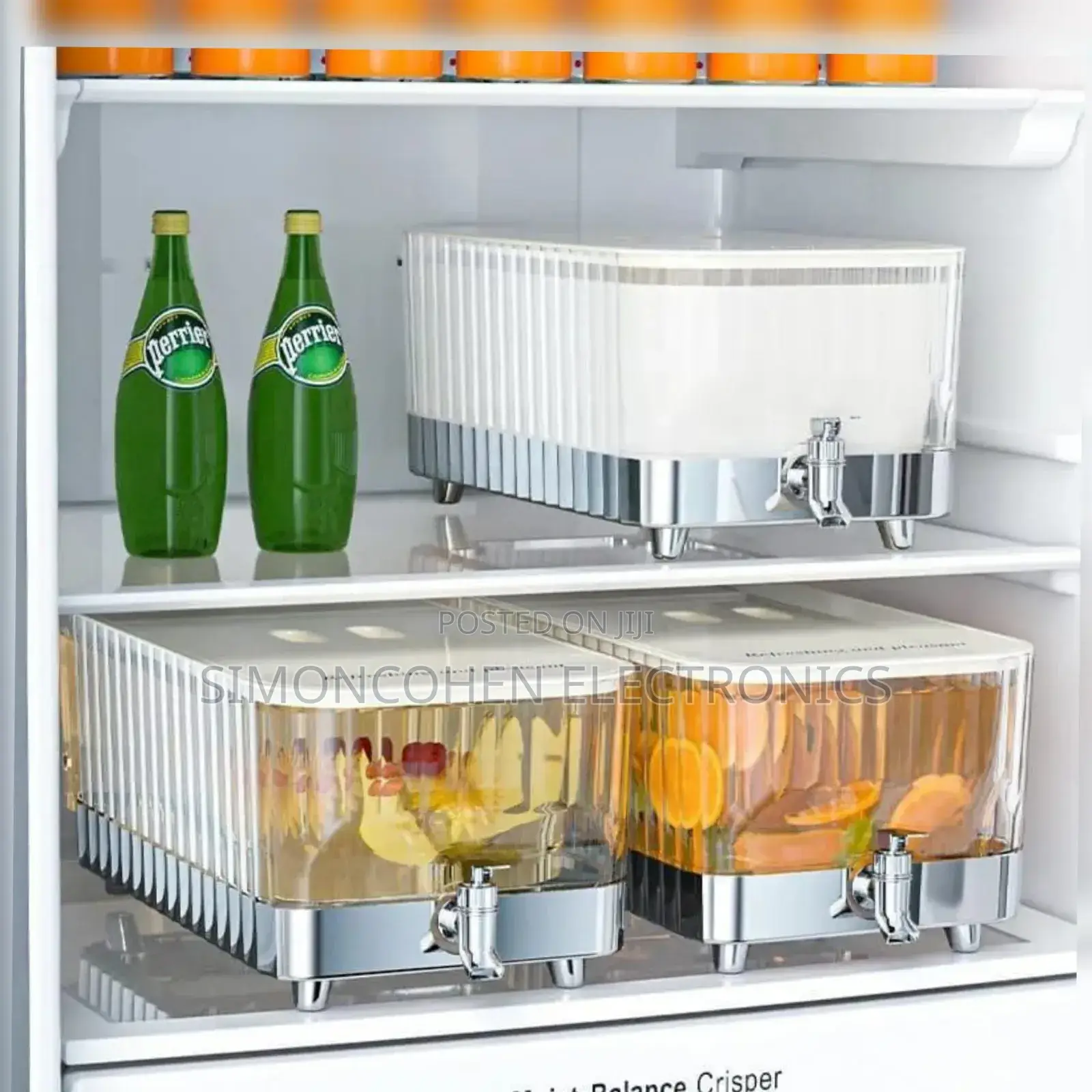 Glass Beverage Dispenser With Clamp Lid