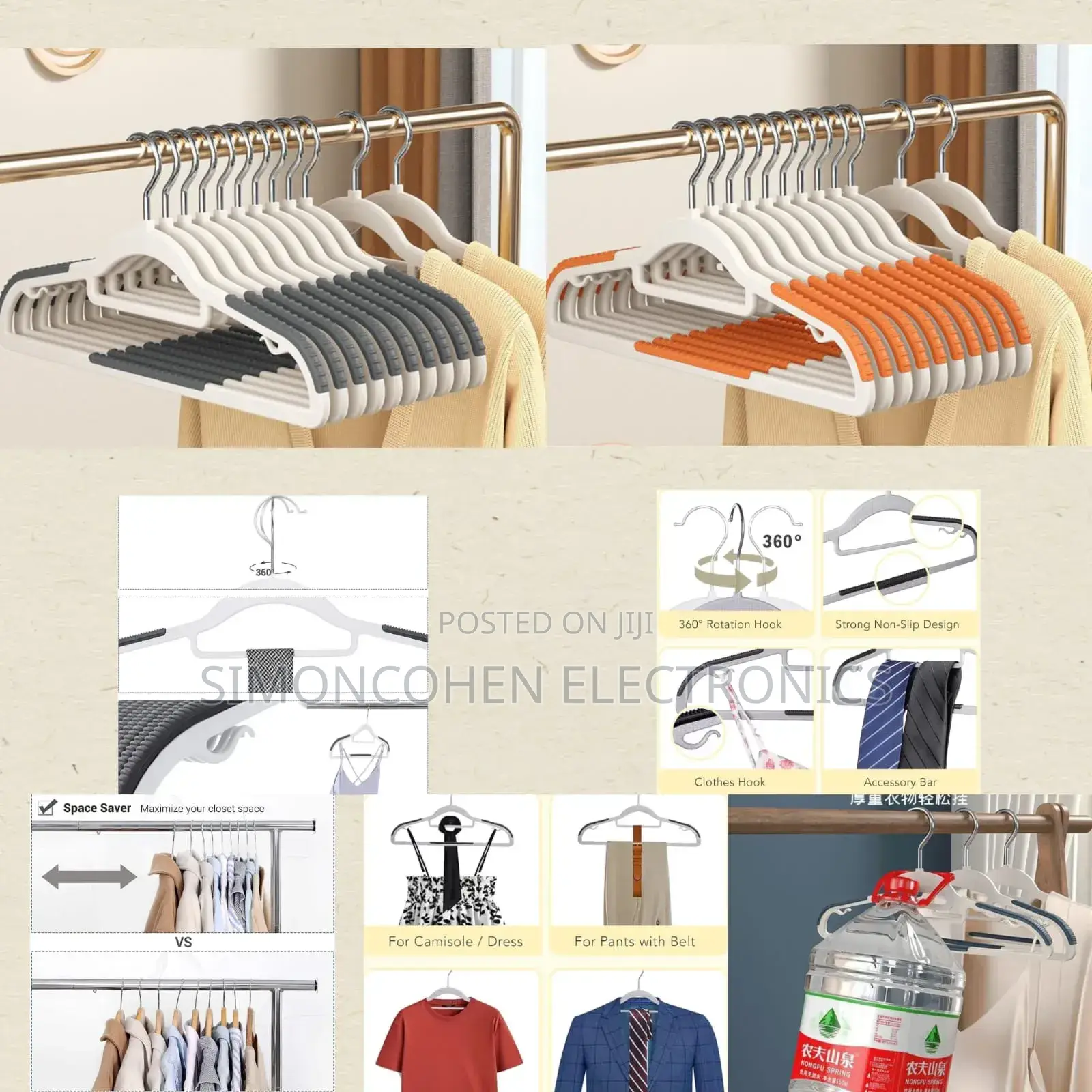 Multifunctional Wet and Dry Hanger