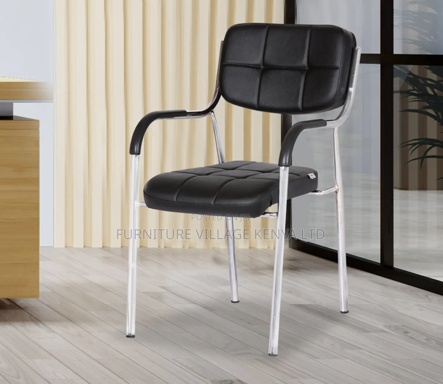 Office Seats - Heavy Duty Metal Frame Visitor Chair With
