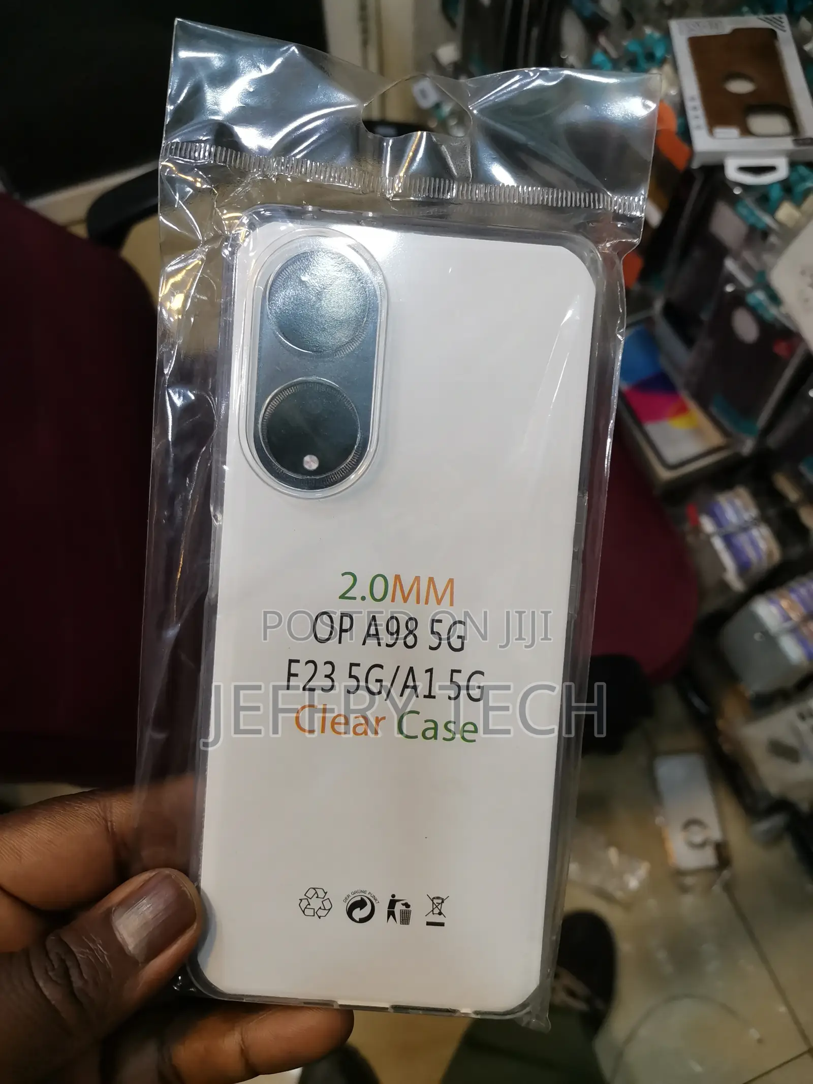 Luxury Shield Back Cover for Oppo A98 5g F23 (Transparent