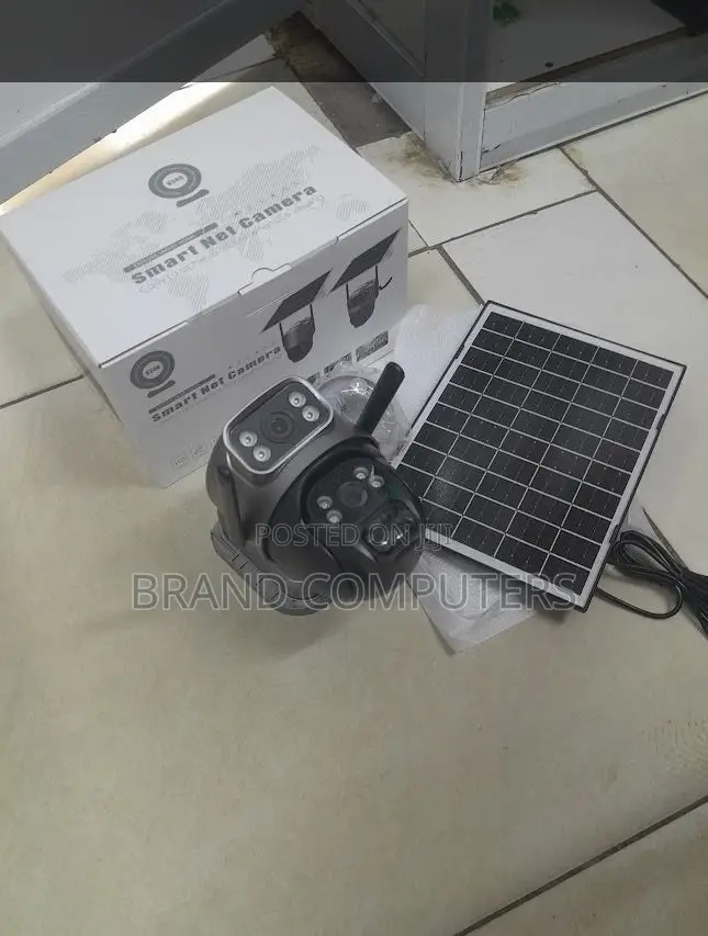 V380 Pro Wifi Camera With Solar Double Lens PTZ Camera