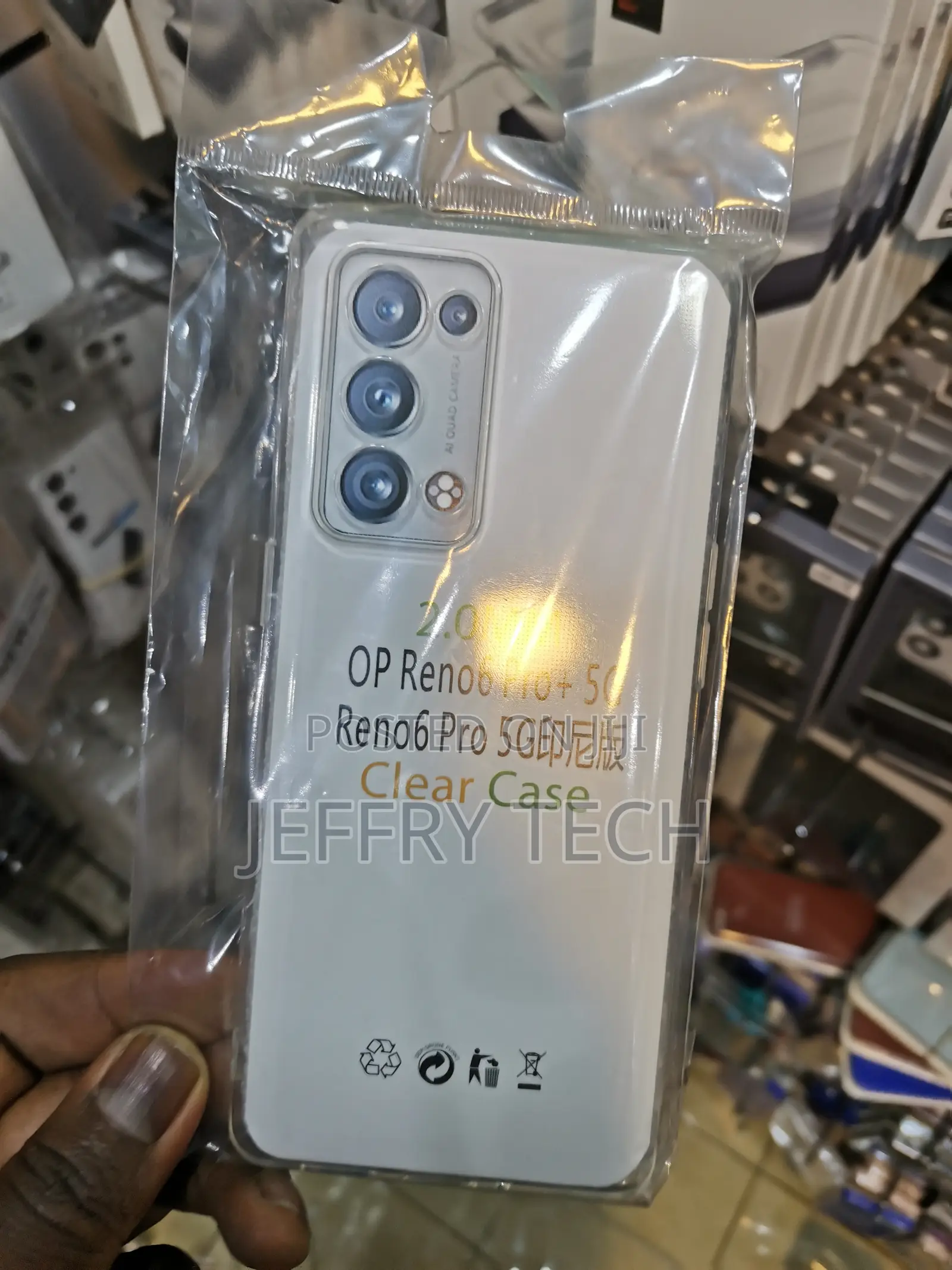 Worfox Back Cover for Oppo Reno 6 Pro 5g (Transparent,