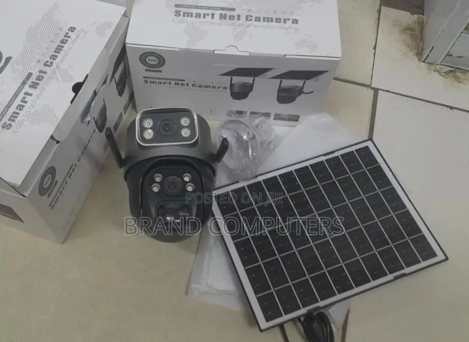 Wifi Dual Lens PTZ V380 Solar Camera 2 Audio Enabled