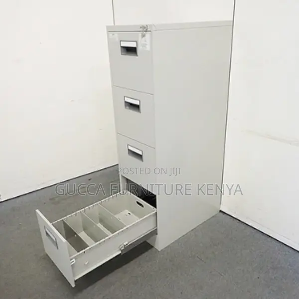 Cabinets: Steel Office 4-File Drawer Cabinet