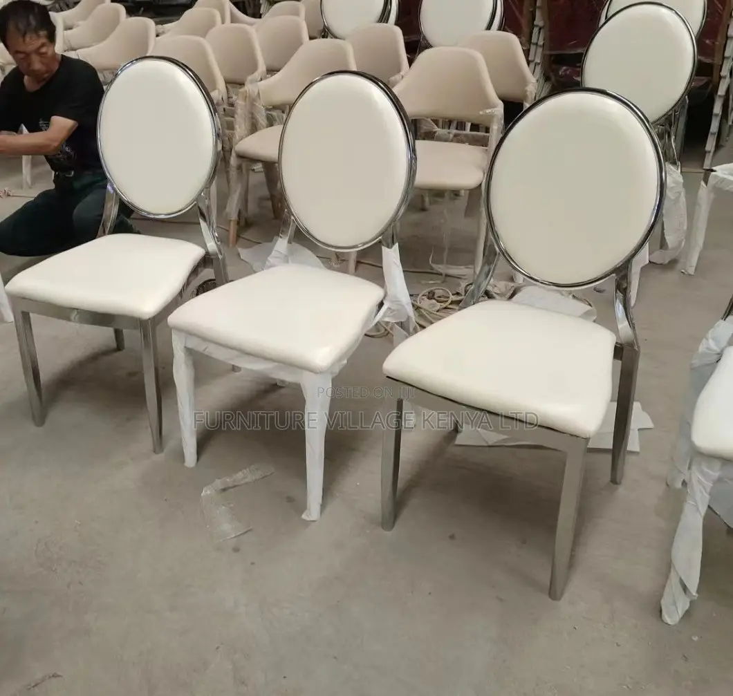 Office Chairs: Gold Chrome Banquet Office Conference Chair