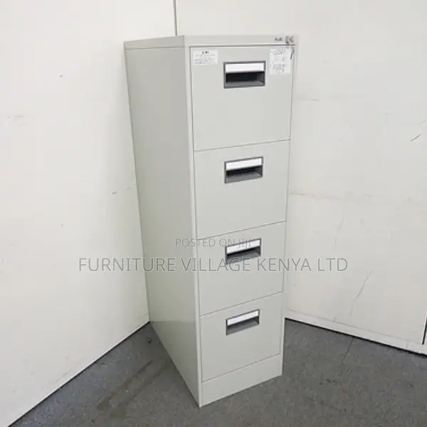 Cabinets: Four-Compartment Office Imported Cabinet