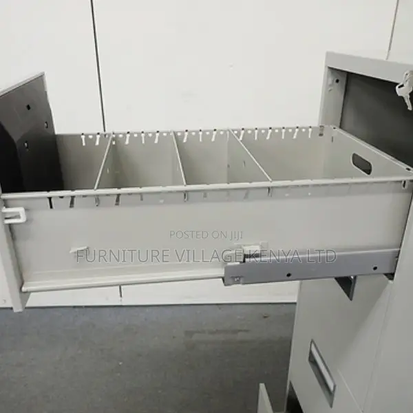 Cabinets: Four-Compartment Office Imported Cabinet