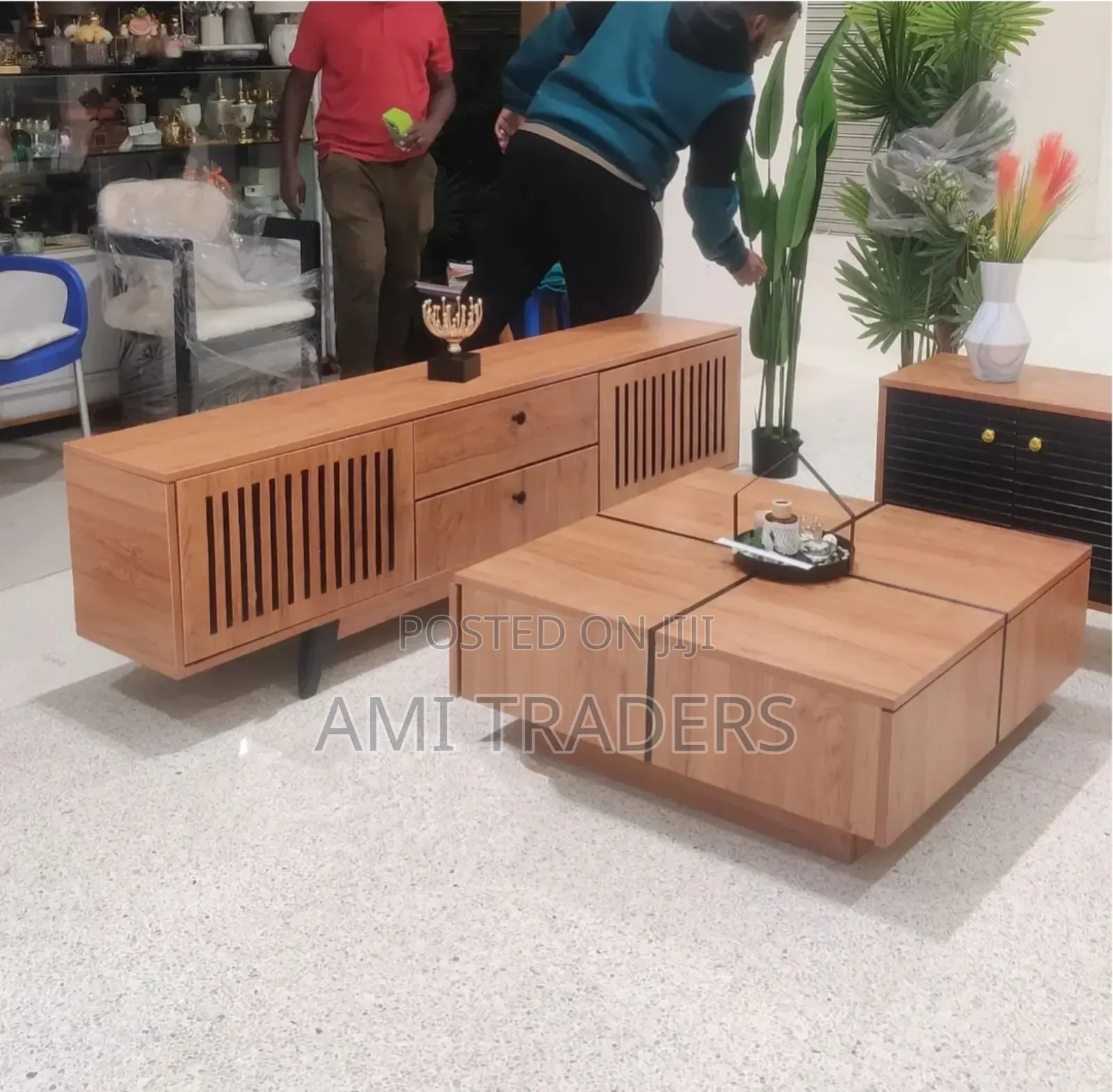 Signature Natural Tv Stand Coffee Table