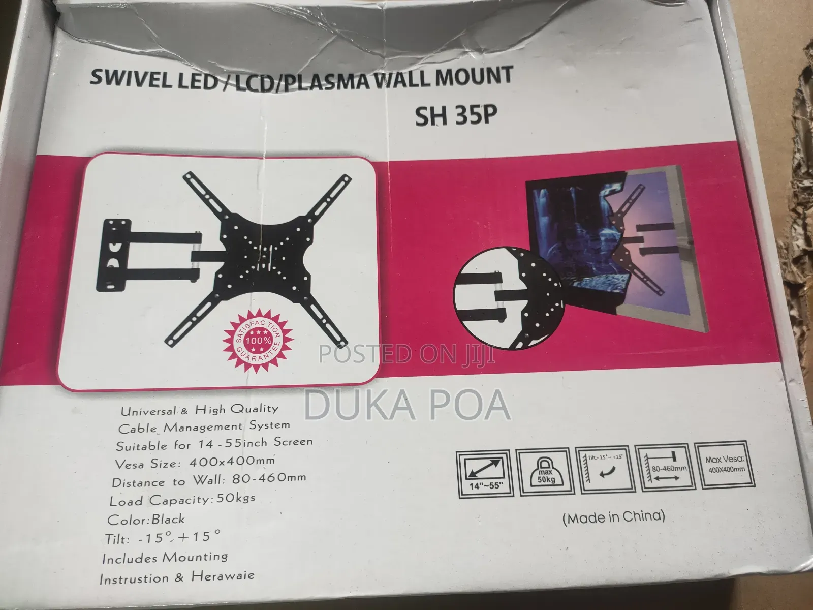 Full Motion Tv Mount Bracket, Swivel Tv Mount