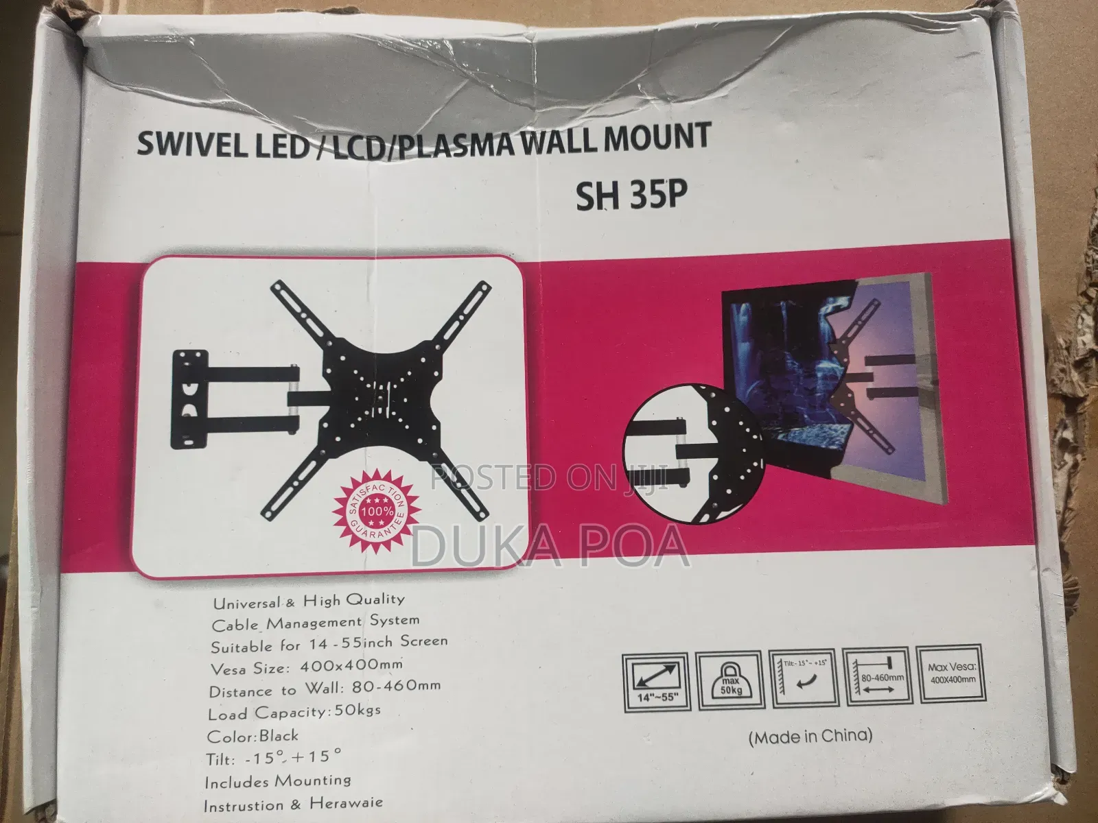 Full Motion Tv Mount Bracket, Swivel Tv Mount