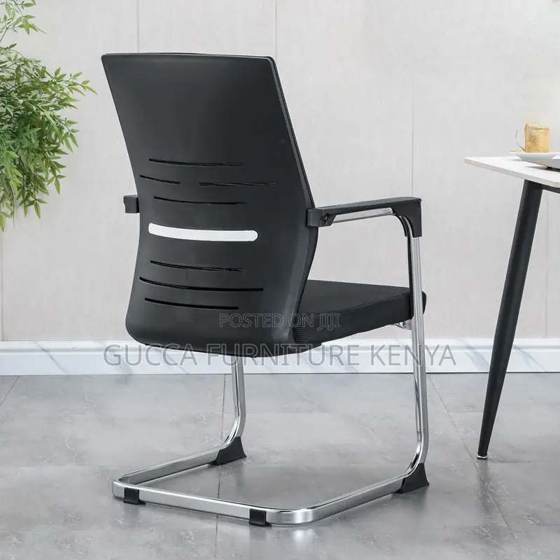 Office Chairs:Fixed Grey Mesh Executive Office Chair